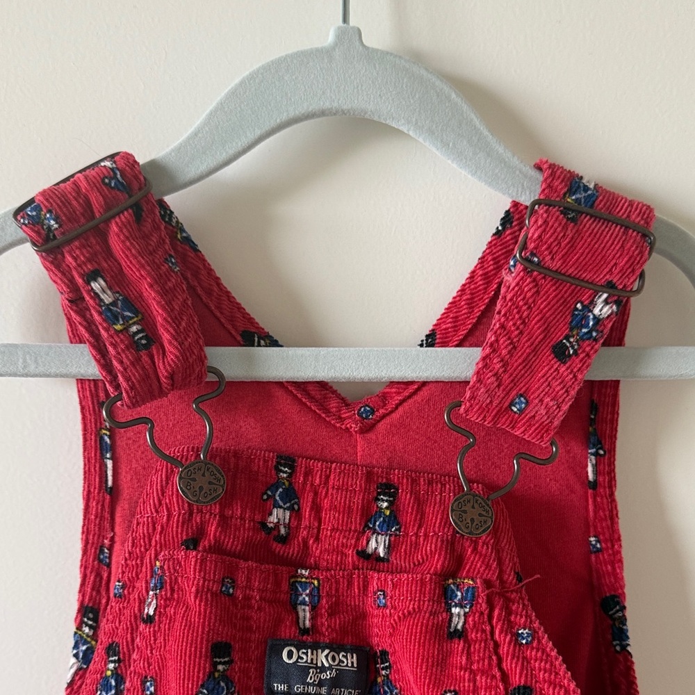 OshKosh B'gosh Red Kids Overalls - Picture 4 of 5